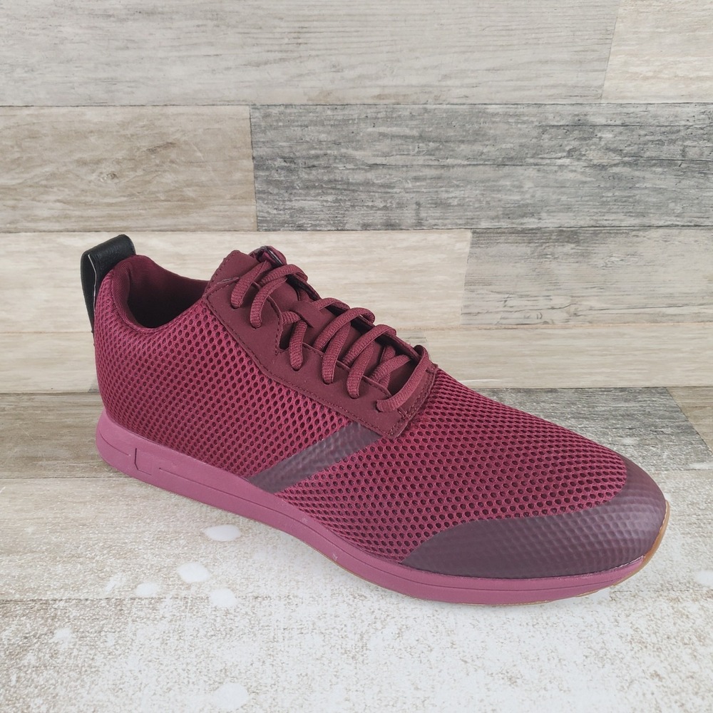 York Athletics The‎ Henry Mid Mens Shoes Sz 12 Red Magenta Mesh Sneakers